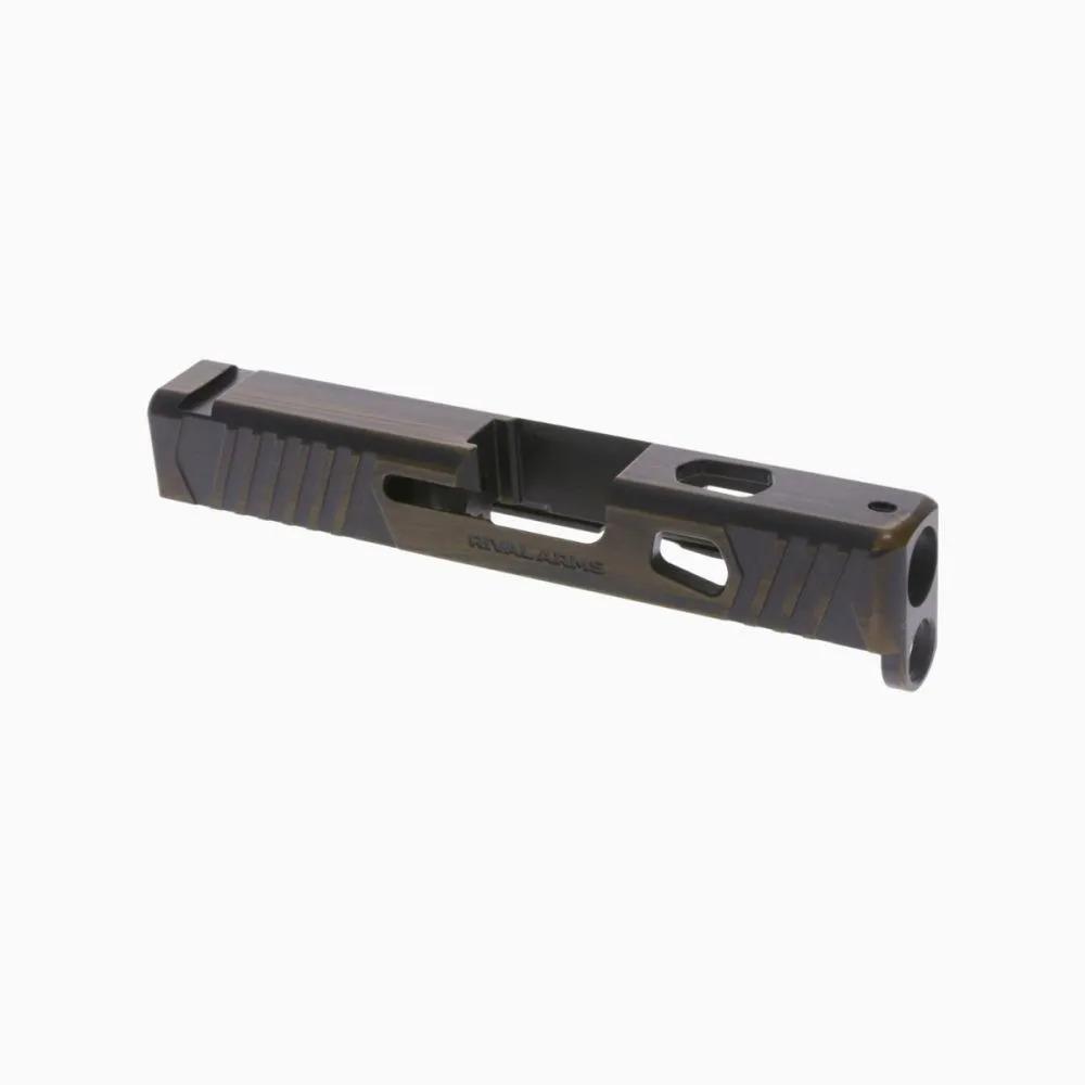 Rival Arms Faction Glock 43/43X Match-Grade Pistol Slide Battle Bronze Finish