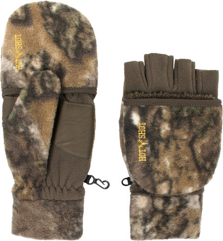HOT SHOT HF2 BULLS-EYE POP-TOP MITTEN FLEECE INSUL RT-APX LG