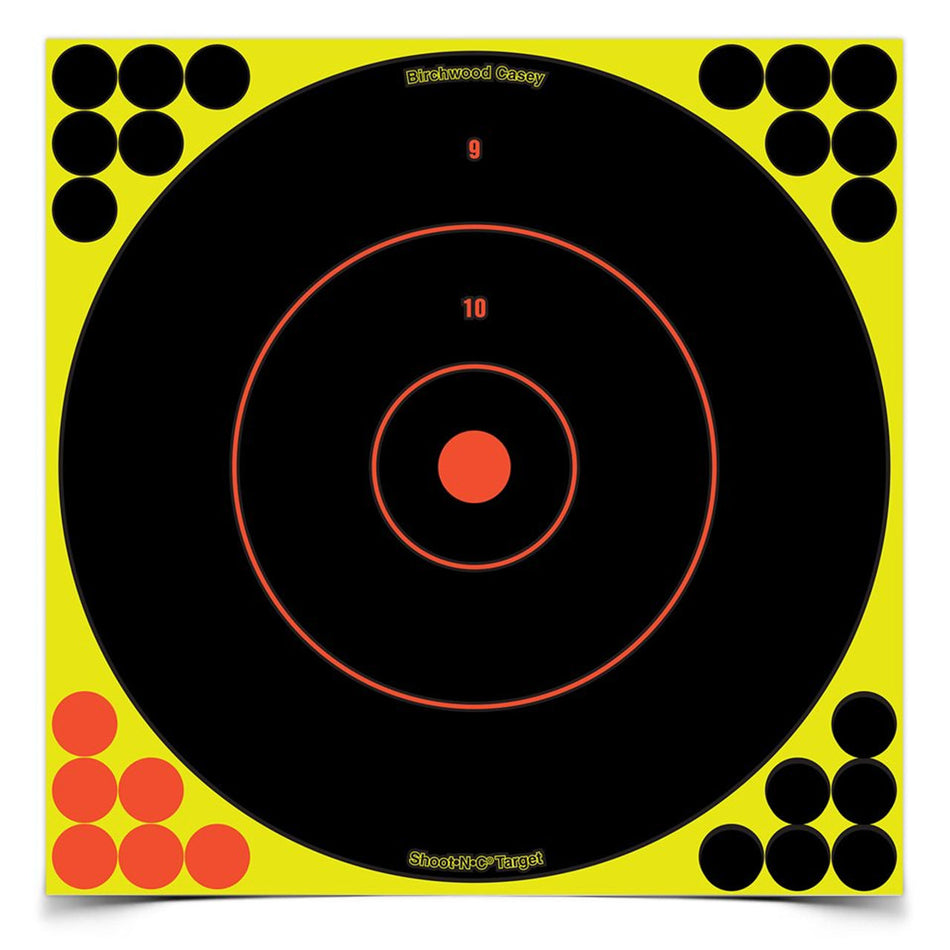 Birchwood Casey 12" Shoot-N-C Bull's Eye Shooting Targets 100/ct