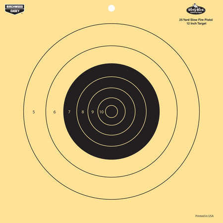 Birchwood Casey Dirty Bird 12 Inch 25-Yard Reactive Pistol Target Pack of 12