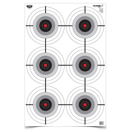Birchwood Casey Multiple Bull's-Eye Eze-Scorer Paper Targets 23"x35" - 5 Pk