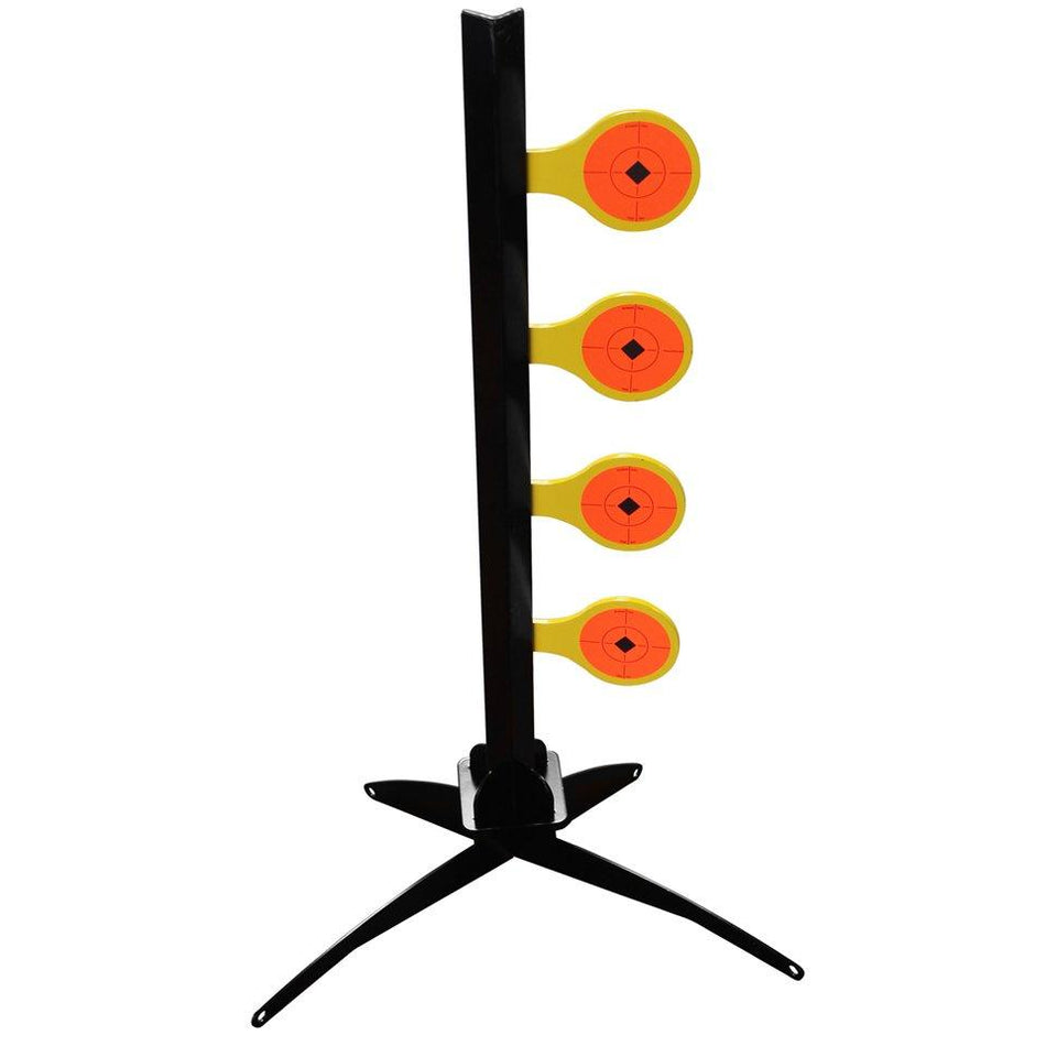 Birchwood Casey USA .22 Rimfire Dueling Tree Yellow 4-Paddle Steel Target