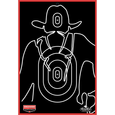 Birchwood Casey Dirty Bird 12x18 Gunslinger Silhouette Shooting Targets 6 Pack