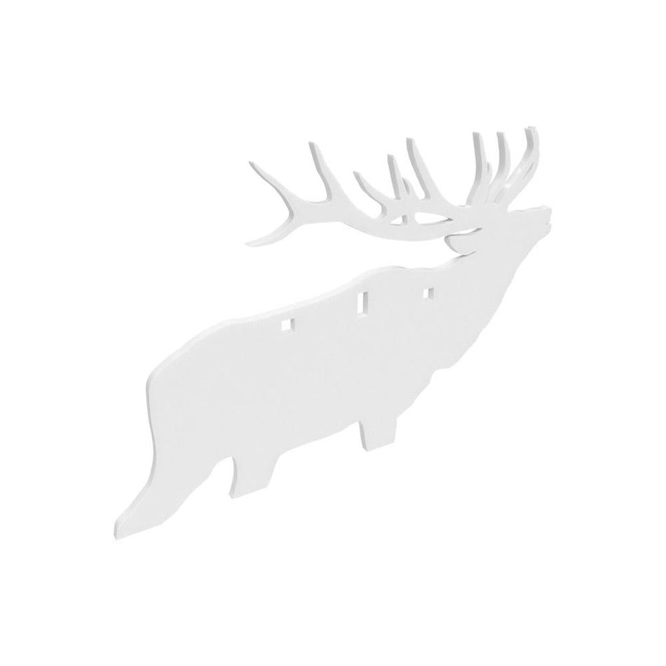 Birchwood Casey 3-Hole Elk Silhouette AR500 3/8" Steel Plate Target
