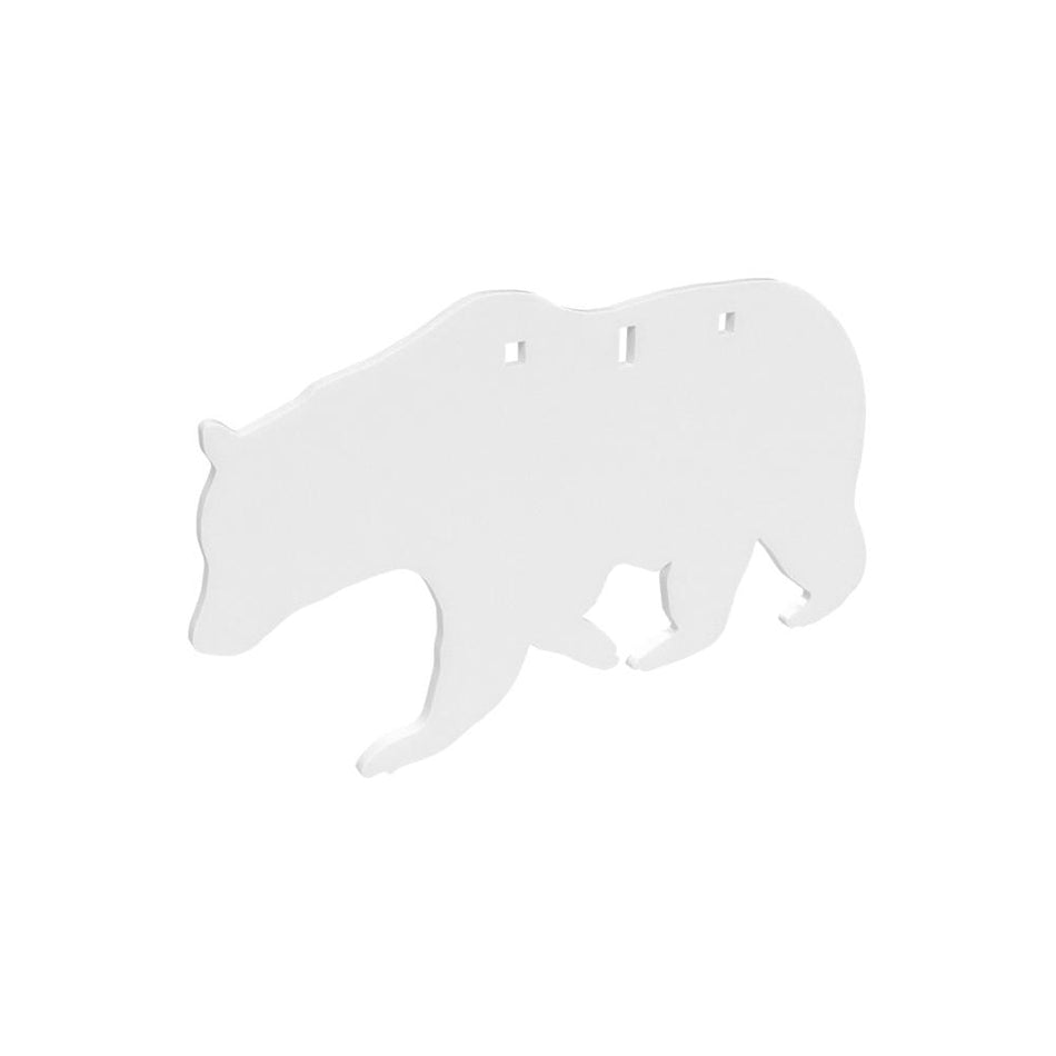 Birchwood Casey AR500 Bear Silhouette 3-Hole Steel Plate Target 3/8 Inch