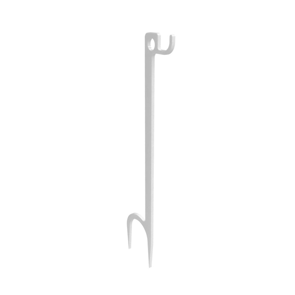 Birchwood Casey Single Hook Steel Target Hanger Stake White 30" AR500