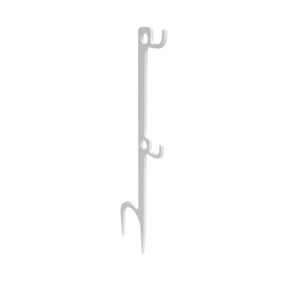 Birchwood Casey Double Hook Target Ground Stake AR500 Steel White Powder Coat