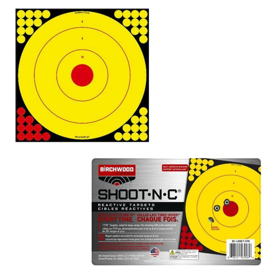 Birchwood Casey Longrange Bullseye Splatter Target 5/ct