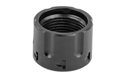 Backup Tactical Pistol Barrel Thread Protector, Cylinder Design, Black, 1/2x28