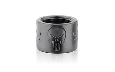 Backup Tactical Pistol Barrel Thread Protector, Skull X Design, Black, 1/2x28