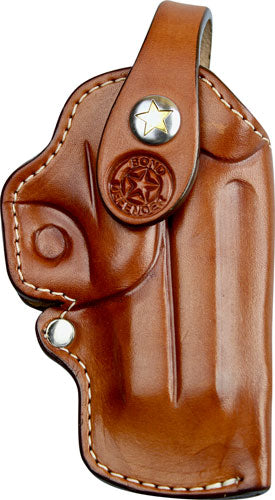 Bond Arms Right Hand Full Trigger Guard Tan Leather Clip Holster 3.5"