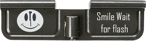 Battle Arms AR-15 Dust Cover Laser Engraved Smile Wait For Flash