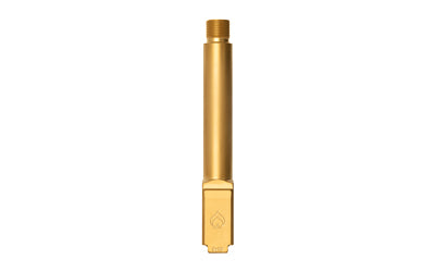 Ballistic Advantage BAPSG195T1G 9mm 4.5" Threaded Barrel for Glock 19 Gen 3-5, PVP Gold Finish, 1/2x28 Threaded