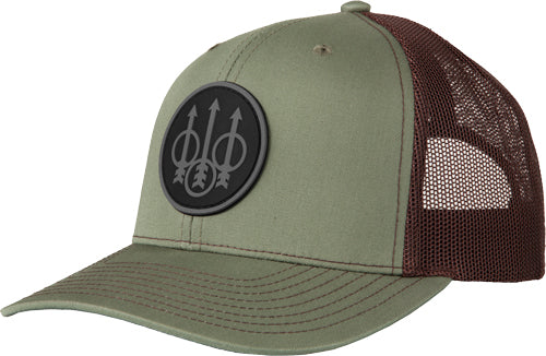 Beretta JS Branded Trucker Hat Loden Green Color