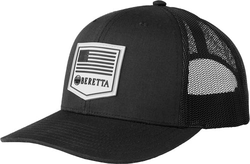 Beretta PM Branded Trucker Hat Jet Black Color