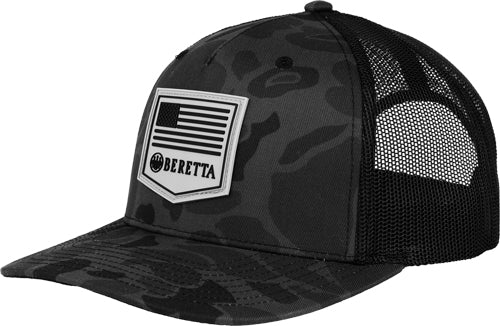 Beretta PM R112 Black Duck Camo Trucker Hat Rubber Patch