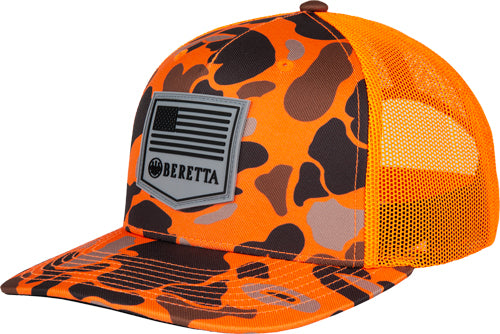 Beretta Cap PM Trucker R112 Blaze Duck Camo Rubber Patch