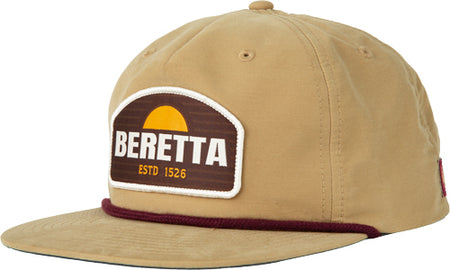 Beretta Cap Sunset Rope Trucker Tan Adjustable