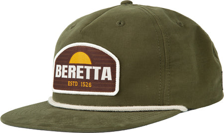 Beretta Cap Sunset Rope Trucker Dark Green Adjustable