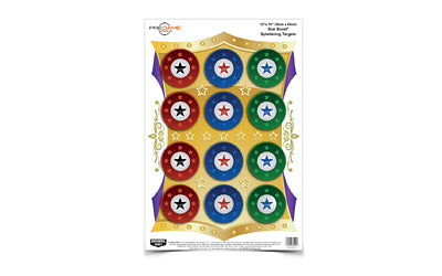 Birchwood Casey 8-Count Pregame Star Burst Shooting Targets, 12"x18", Indoor/Outdoor