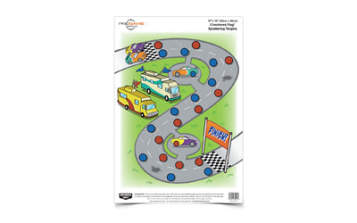 Birchwood Casey Check Flag Pregame Paper Target 12x18, 8 Count BC-35574