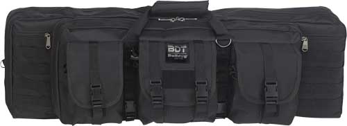 Bulldog 36" Tactical Double Gun Case Black with 3 Large Pockets