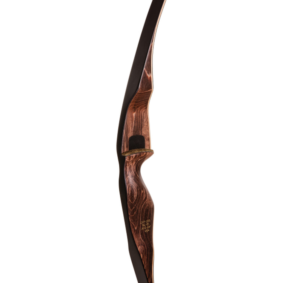 Fred Bear Grizzly RH Recurve Bow 58 in. 55 lbs. Brown Maple One-Piece Riser