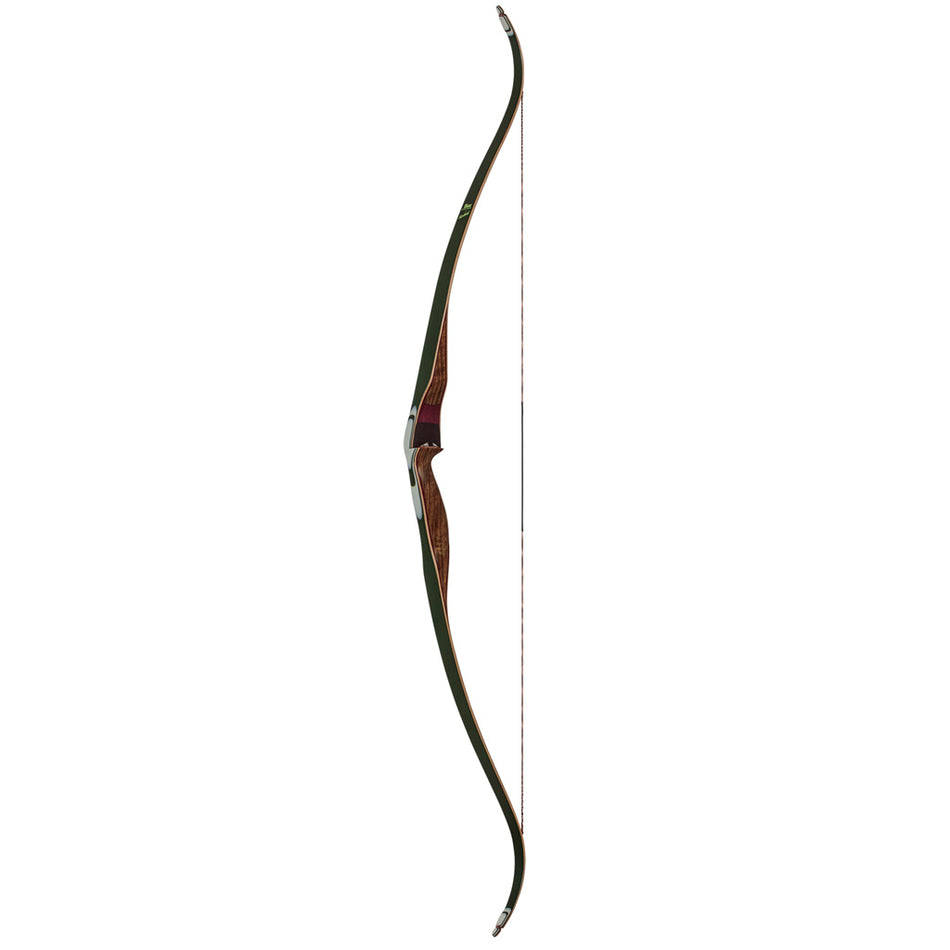 Bear Kodiak RH Recurve Bow 40 lbs Shedua Riser with Green Glass