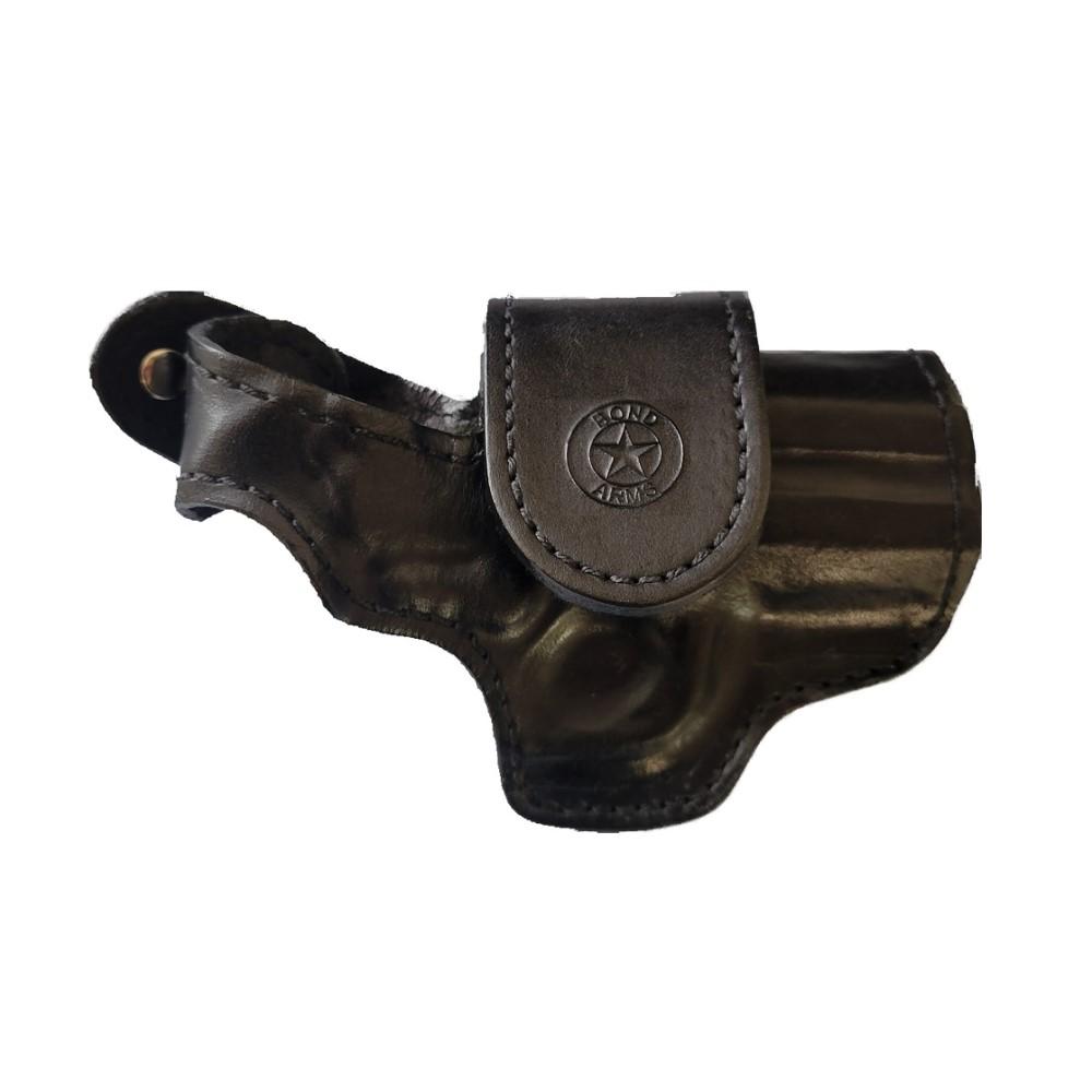 Bond Arms RH Leather Driving Holster 3.5 Inch Barrel Black with Black Stitching