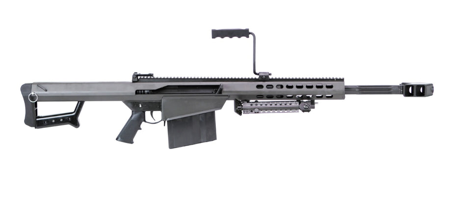 Barrett 13318 M82A1 50 BMG 10+1 20" Chrome-Lined Fluted Barrel, Black Cerakote Steel Receiver, Black Fixed Stock w/Sorbothane Recoil Pad, M1913 Optics Rail, Includes Hard Carry Case