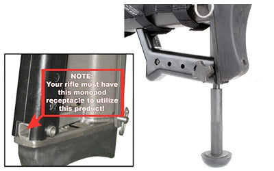 Barrett 50BMG Monopod Complete Assembly with Lock Knob, Fits 82A1/99/95, Black 13348