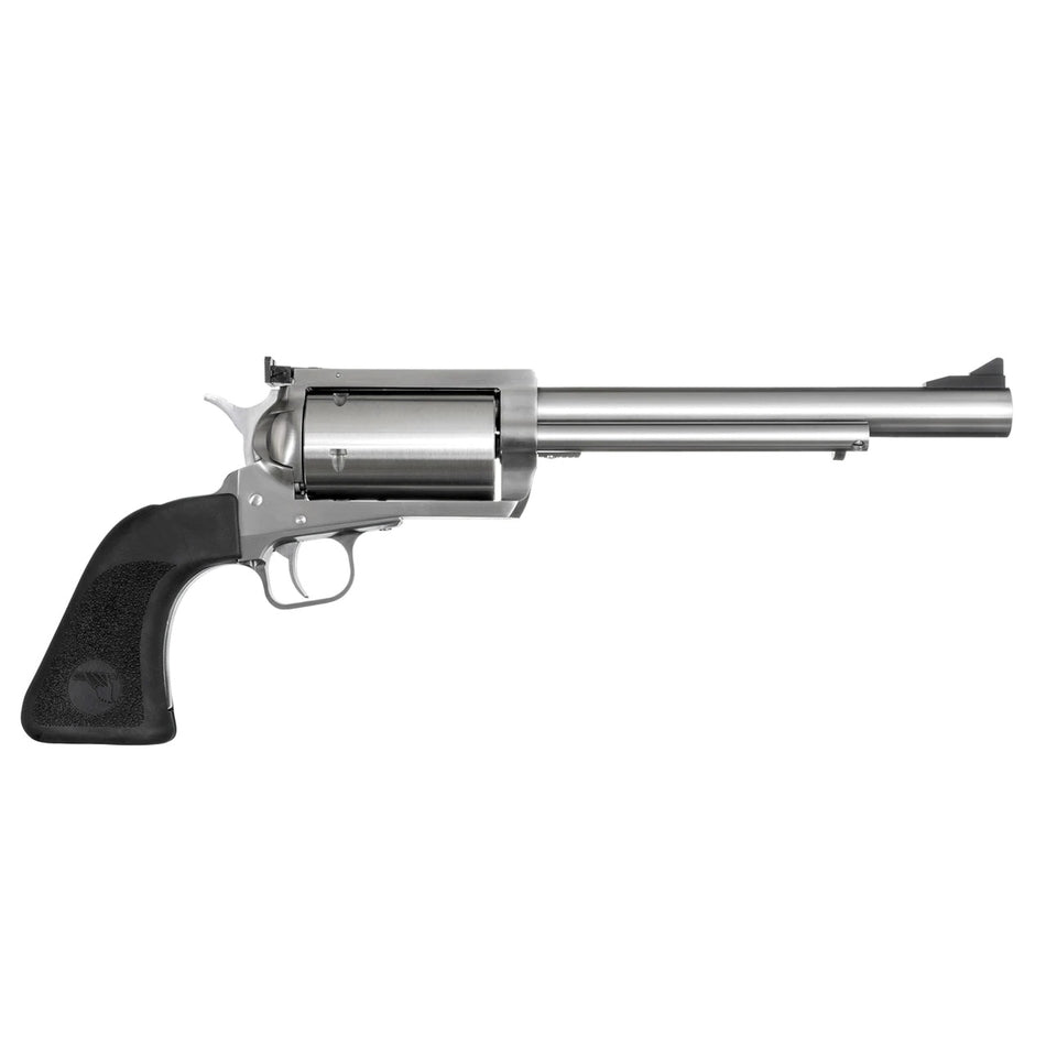 Magnum Research BFR303076 BFR Extra Large 30-30 Win 6 Shot 7.50" Brushed Rifled Steel Barrel & Cylinder, Stainless Steel Frame, Black Hogue Rubber Grip, Exposed Hammer