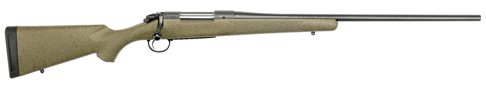 Bergara Rifles B14S107C B-14 Hunter 7mm-08 Rem 4+1 22", Graphite Black Cerakote Barrel, SoftTouch Green Speckled Stock