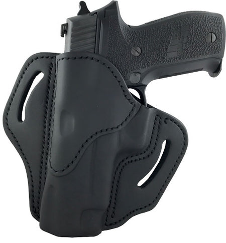 1791 BH2.3 Outside Waistband Belt Holster LH Multi-Fit 1911 5" Railed Black Leather