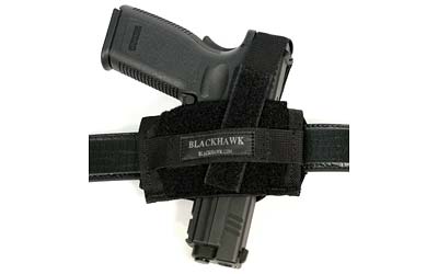 BLACKHAWK Ambidextrous Nylon Belt Holster for Small/Medium Frame Revolvers, Black 40FB02BK