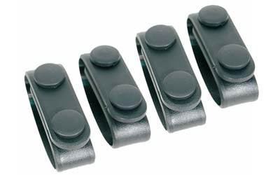 BLACKHAWK Molded Plain Finish Belt Keeper Set (4 Pack), Black 44B300BK