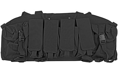 BLACKHAWK Durable Commando Chest Rig with 4 Magazine Pouches, Black 55CO00BK