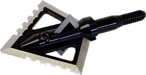 Magnus Black Hornet 100gr Serrated 4-Blade Archery Broadhead 3-Pack