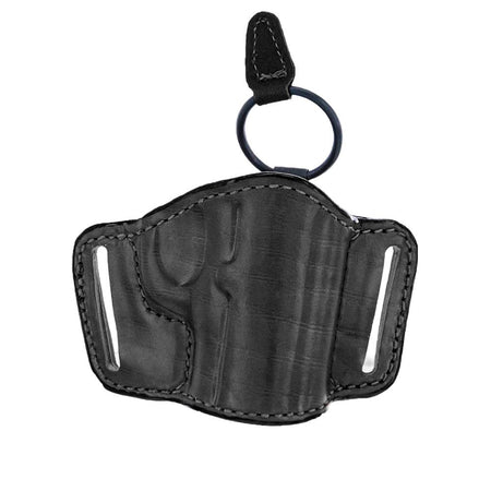 Bianchi 105 Minimalist Compact Open-Top Leather Belt Slide Holster for 1911/Glock 42 Black RH