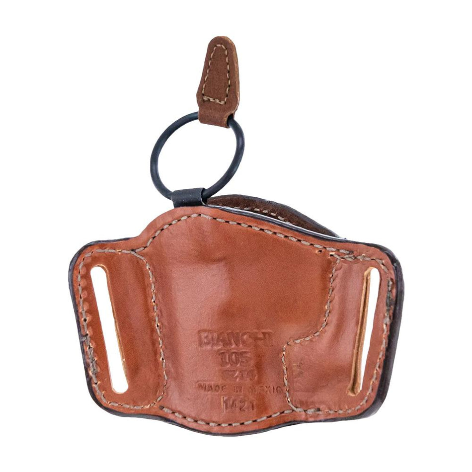 Bianchi 105 Minimalist Tan LH Leather OWB Holster Glock 17/19/20/21