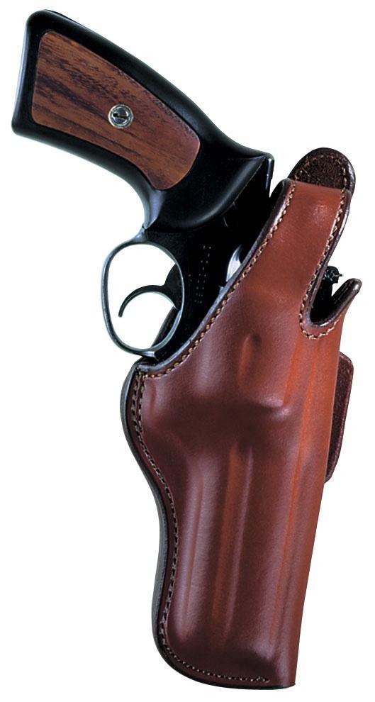 Bianchi 5BHL Thumbsnap Right Hand Holster S&W Model 34 4" Tan
