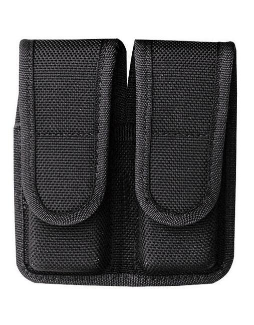 Bianchi Model 7302H AccuMold Double Mag Pouch Black Hidden Snap fits Glock 20 21