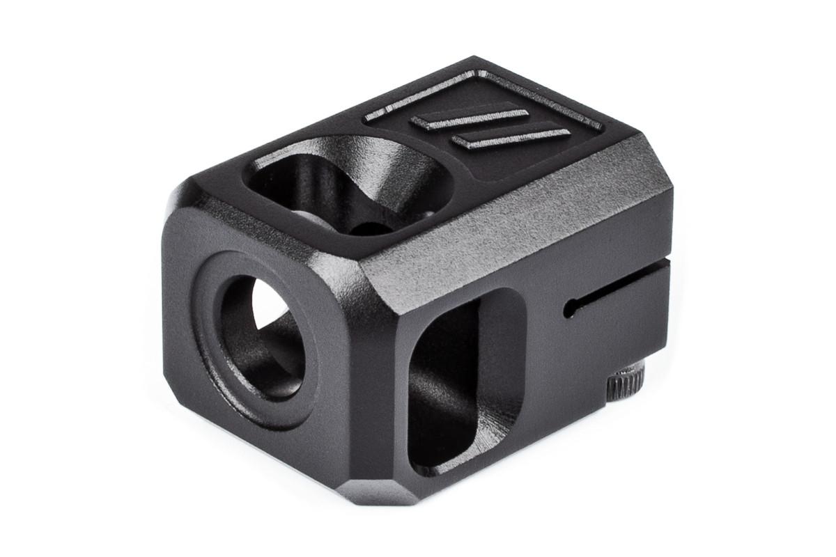 ZEV Pro Compensator V2 9mm 13.5x1 Left-Hand Threaded Black Finish