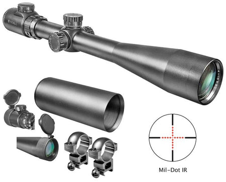 Barska SWAT IR 6-24x44 Illuminated Mil-Dot 30mm Matte Rifle Scope