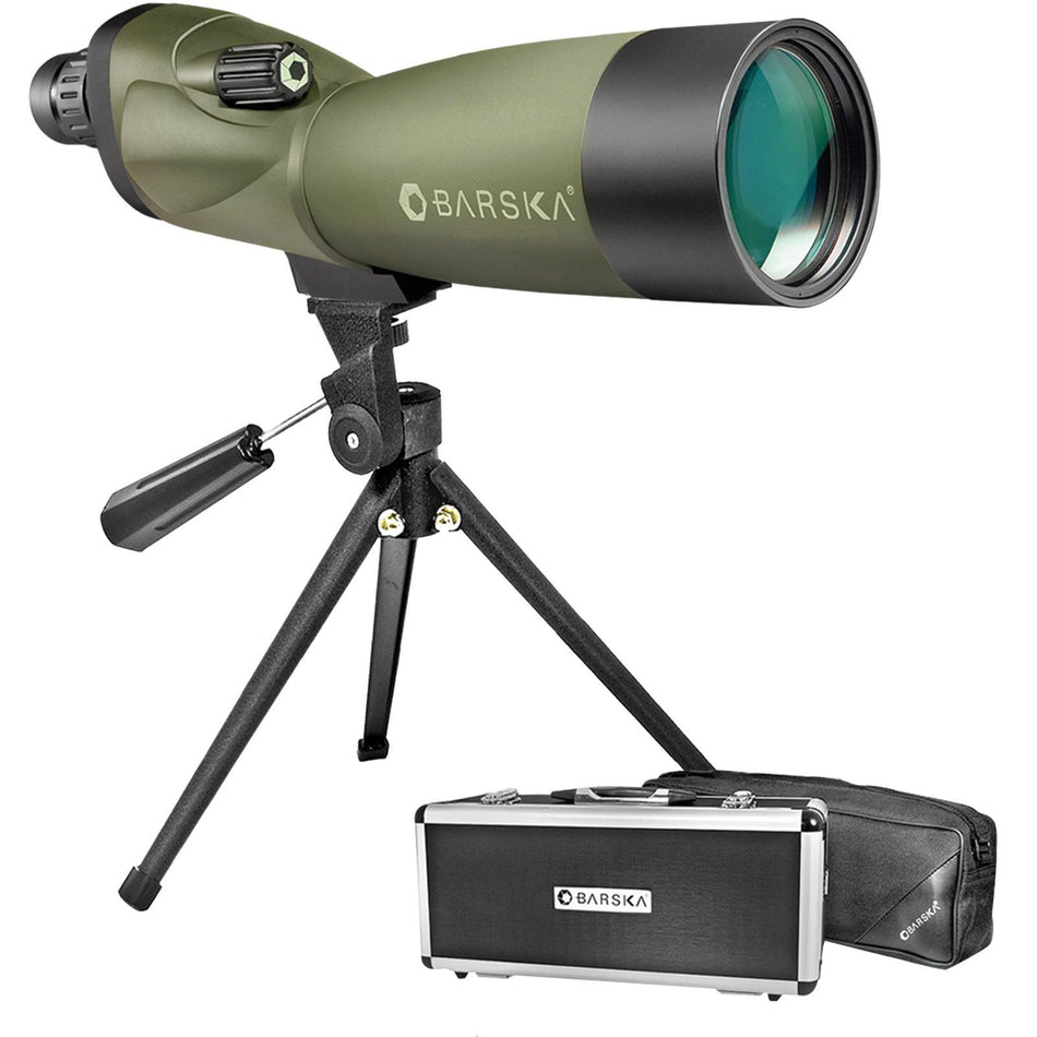 Barska Blackhawk WP 20-60x60mm Spotting Scope Matte with Tripod and Hard Case