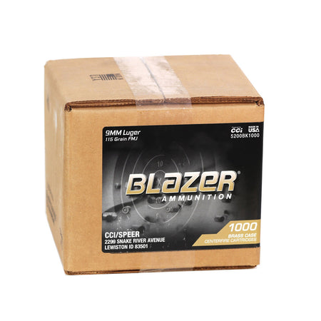 CCI Brass Bulk 9mm Luger / Parabellum 115 Gr FMJ