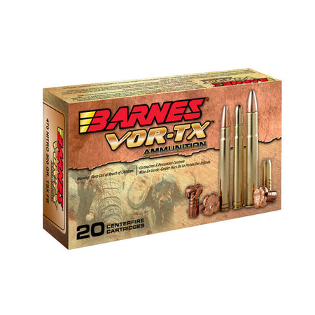 Barnes VOR-TX Safari .458 Lott 500 grain Banded Solid Round Nose ammunition
