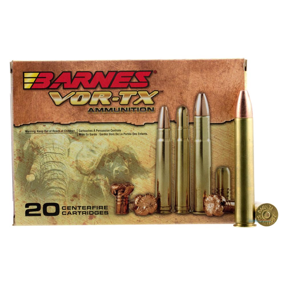 Barnes VOR-TX Safari .500 Nitro Express 570 grain TSX Flat Base ammunition