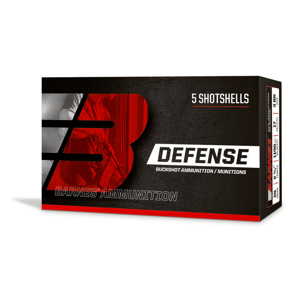 Barnes 32011 Defense Self Defense 12 Gauge 3  #00 Buck 1225 fps