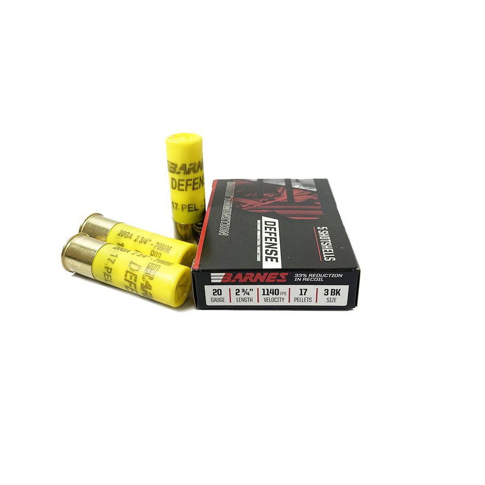 Barnes 32013 Defense Self Defense 20 Gauge 2-3/4  #3 Buck 1140 fps